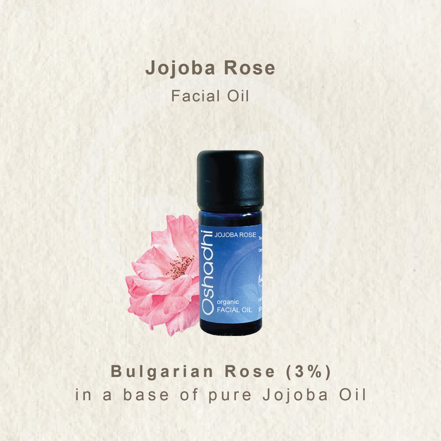 Jojoba Rose Facial Oil (3 rose essential oil in jojoba oil) 10ml